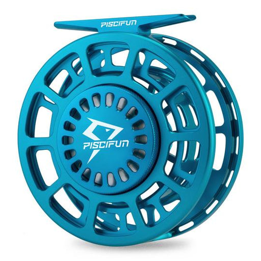 PLATTE Fly Fishing Reel Large Arbor Fly Reel Blue