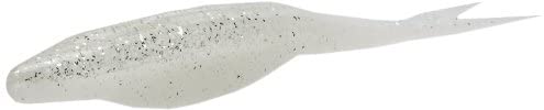 Zoom 4" Super Fluke Jr Softbait 10-Pack White Ice