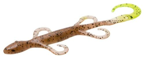 Zoom 6" Lizard 9-Pack Pumpkin Chartruese Tail