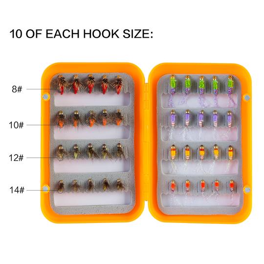 Wet Flies Fly Fishing Flies Kit 40 Pcs