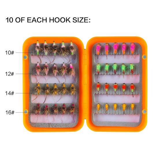 Wet Flies Fly Fishing Flies Kit 40 Pcs