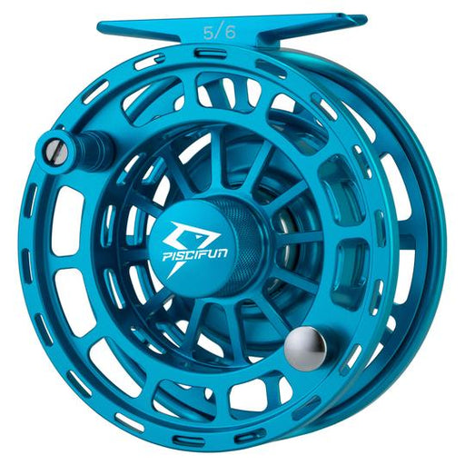 PLATTE Fly Fishing Reel Large Arbor Fly Reel Blue