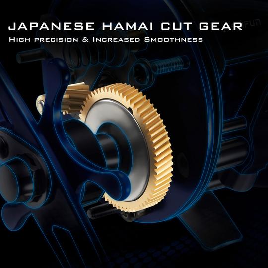 Chaos XS Round Baitcasting Reel, Saltwater Fishing Casting Reels for Catfish, Musky, Bass, Pike