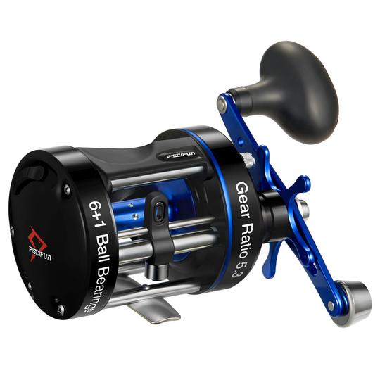 Chaos XS Round Baitcasting Reel, Saltwater Fishing Casting Reels for Catfish, Musky, Bass, Pike