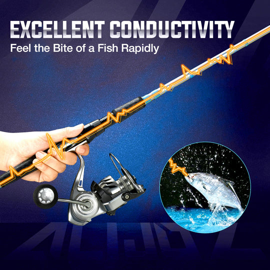 Alijoz Spinning Rod One Piece Fishing Rod