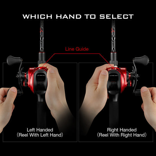 Spark Baitcasting Fishing Reel 16.5 LB Carbon Fiber Drag Low Profile Baitcaster Reel