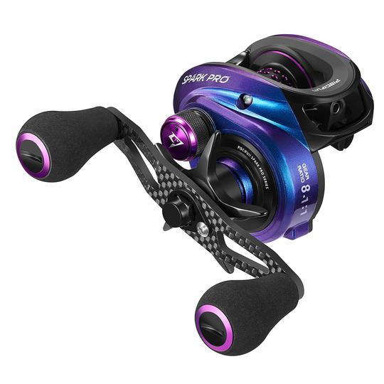 Spark Pro Baitcasting Reel 12 Bearings Low Profile Baitcaster Fishing Reels