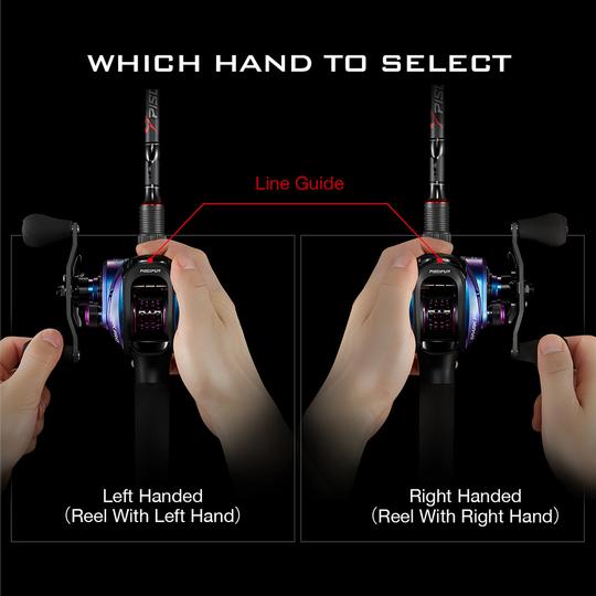 Spark Pro Baitcasting Reel 12 Bearings Low Profile Baitcaster Fishing Reels