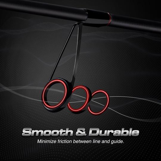 Torrent Spinning Rod Two Pieces with 2 Tips - IM7 Carbon Blank Freshwater 2 Pcs Sensitive Spinning Fishing Rod