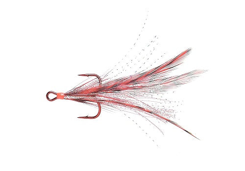 Mustad Dressed Treble Hooks 2ct