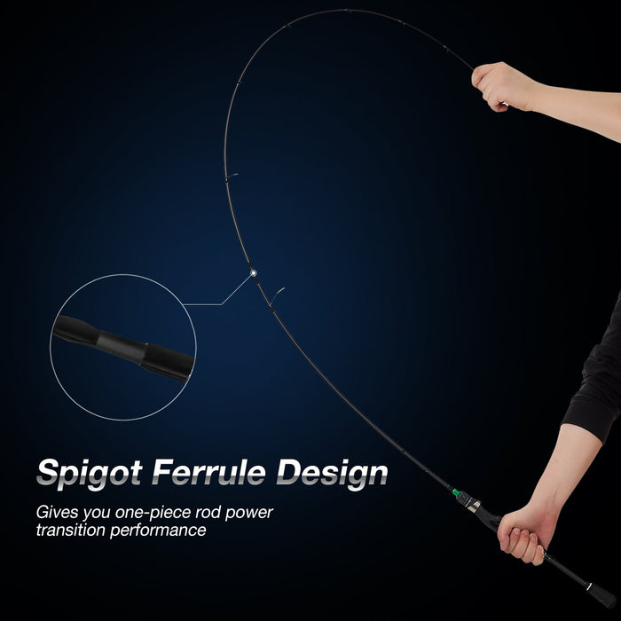 Serpent Spinning Rod Two Pieces