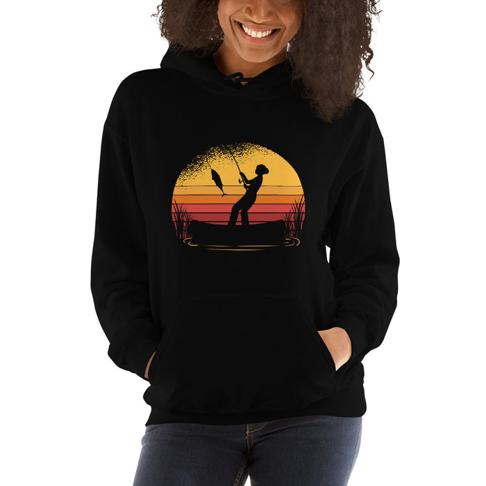 Fishing Sunset Woman's Hoodie