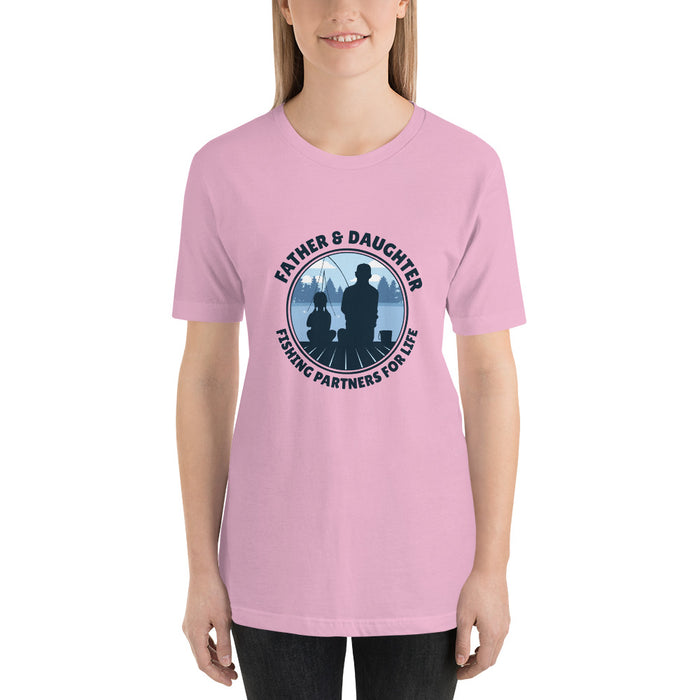 Short-Sleeve 'Father Daughter Fishing' Unisex T-Shirt