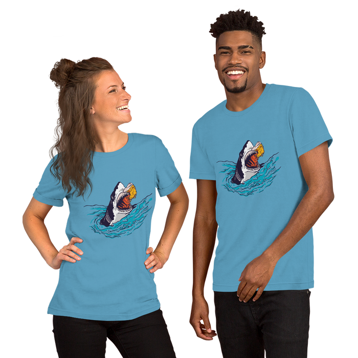 Short-Sleeve 'Pizza Shark' Unisex T-Shirt