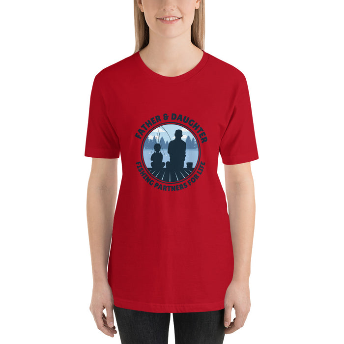 Short-Sleeve 'Father Daughter Fishing' Unisex T-Shirt