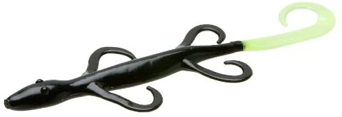 Zoom 6" Lizard 9-Pack Black Chartruese