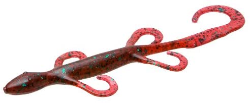 Zoom 6" Lizard 9-Pack Red Shad