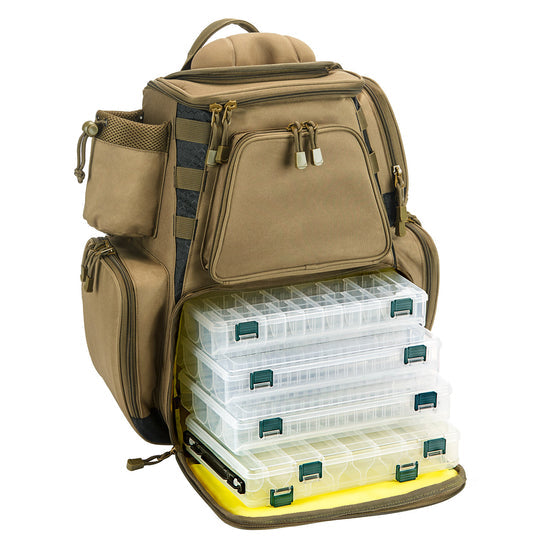 Fishing Tackle Backpack - Outdoor Shoulder Storage Bag, Large Fishing Gear Bag