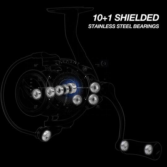 Carbon X Spinning Reel Size 500 1000 for Ice Fishing — Bigger Fishing Carbon X Spinning Reel Size 500 1000 for Ice Fishing — Bigger Fishing