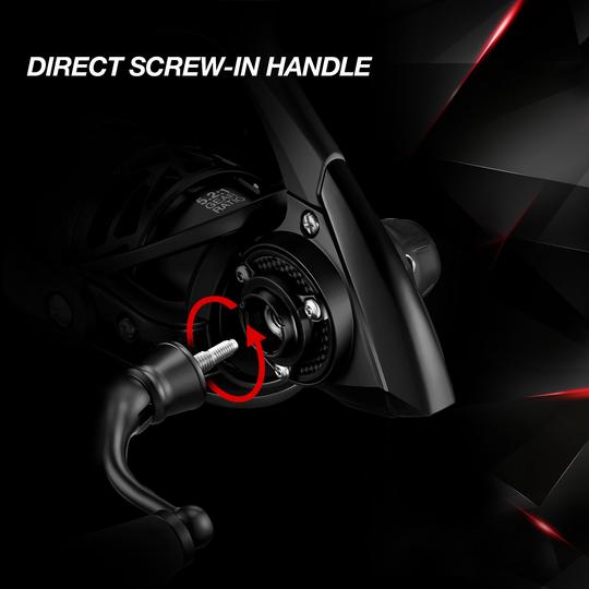 Carbon X Spinning Reel Size 500 1000 for Ice Fishing — Bigger Fishing Carbon X Spinning Reel Size 500 1000 for Ice Fishing — Bigger Fishing
