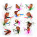 Fly Fishing Dry Flies 12 pieces