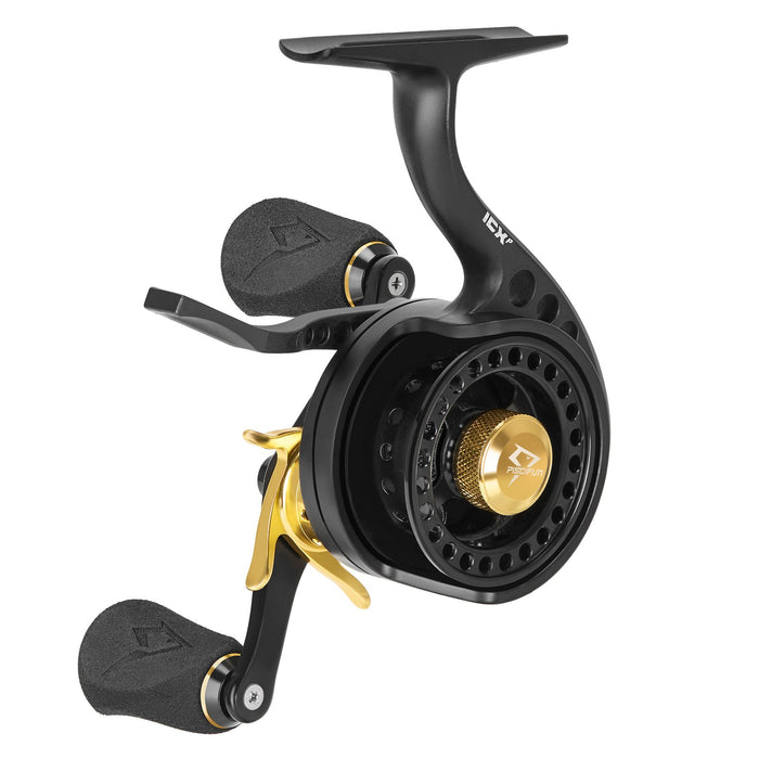 ICX Precision Ice Fishing Reel, 2.6:1 Inline FreeSpool Ice Reel — Bigger Fishing ICX Precision Ice Fishing Reel, 2.6:1 Inline FreeSpool Ice Reel — Bigger Fishing
