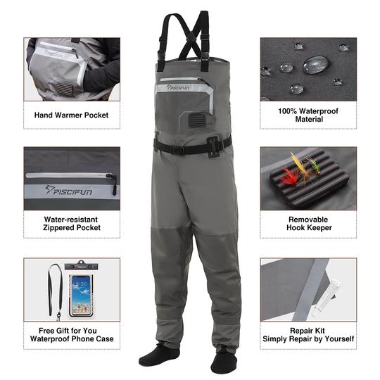Breathable Chest Waders Stocking Foot Waders Fishing Waders
