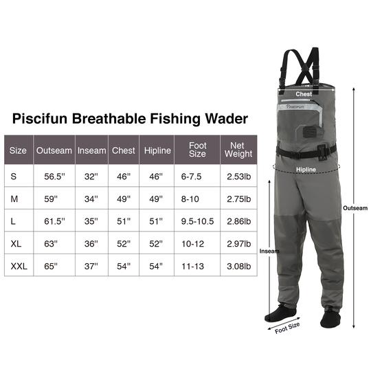 Breathable Chest Waders Stocking Foot Waders Fishing Waders