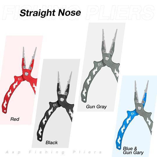 AXP Aluminum Fishing Pliers Lightweight Hook Remover Pliers Straight Nose