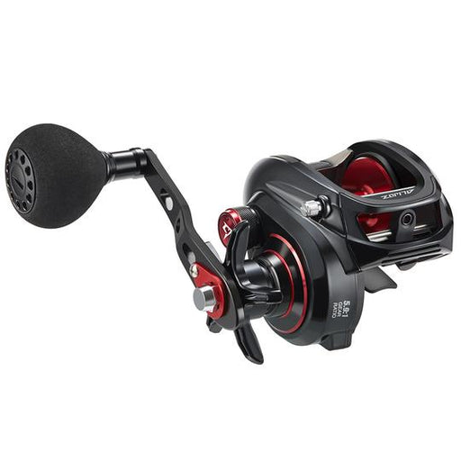 5.9:1 Black and Red Low Profile Reel with Aluminum Frame Single Handle