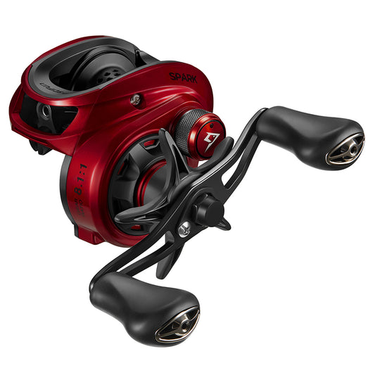 Spark Baitcasting Fishing Reel 16.5 LB Carbon Fiber Drag Low Profile Baitcaster Reel