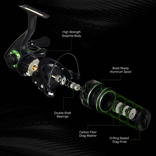 Viper X Spinning Reel Gear Ratio 5.2:1/6.2:1 High Speed Fishing Reel S —  Bigger Fishing