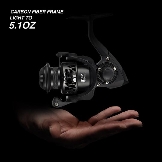 Carbon X Spinning Reel Size 500 1000 for Ice Fishing Carbon X Spinning Reel Size 500 1000 for Ice Fishing