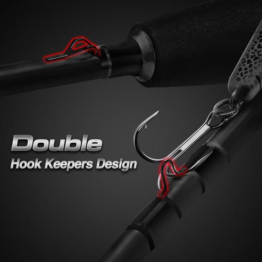 Torrent Spinning Rod Two Pieces with 2 Tips - IM7 Carbon Blank Freshwater 2 Pcs Sensitive Spinning Fishing Rod