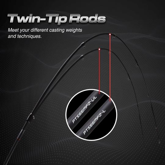 Torrent Spinning Rod Two Pieces with 2 Tips - IM7 Carbon Blank
