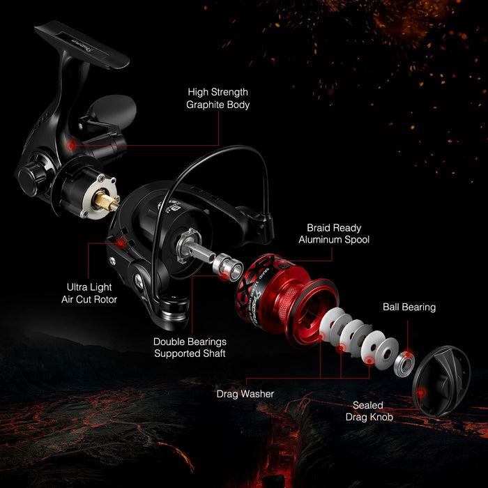 Flame Spinning Reel